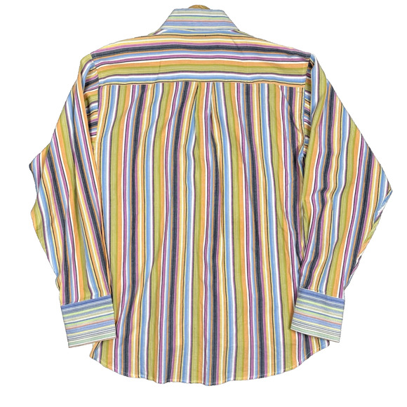 Daniel Ellissa Mens Fashion Dress Shirt 2XL 18.5 Multicolor Long Sleeve Colorful - Picture 2 of 8